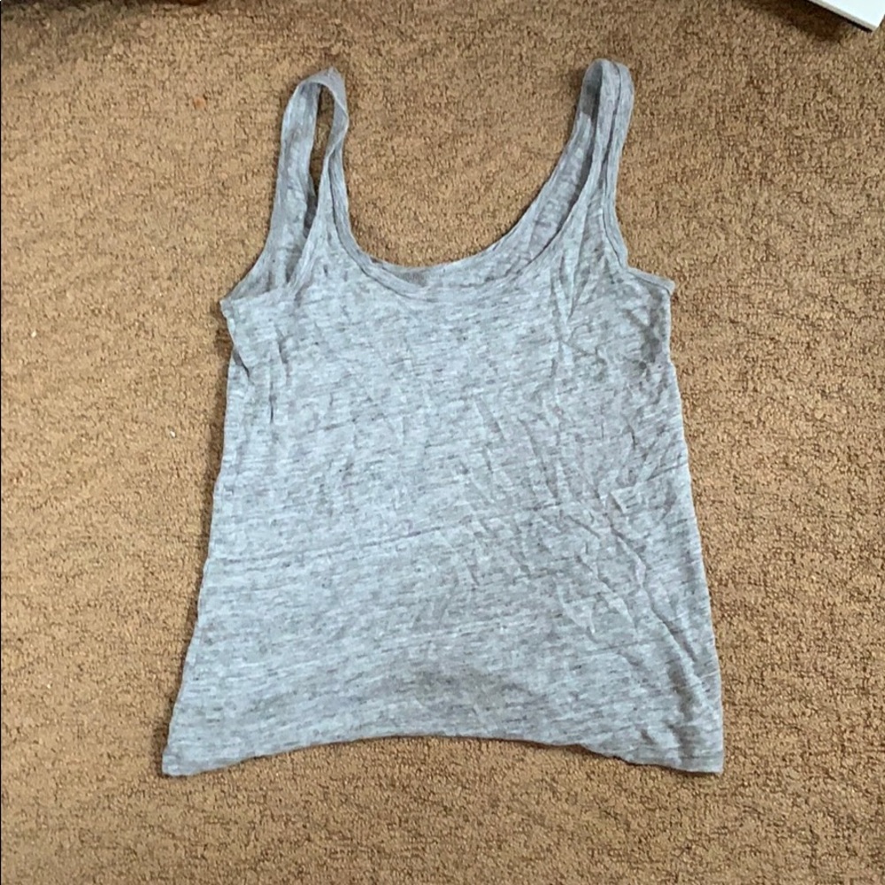 J crew linen tank top